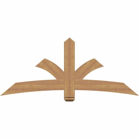 Ekena Millwork Davenport Timber Gable Bracket, Western Red Cedar, 72"W x 30"H x 3 1/2"D x 5 1/2"F, 10/12 Pitch GBW072X30X0406DAV00SWR